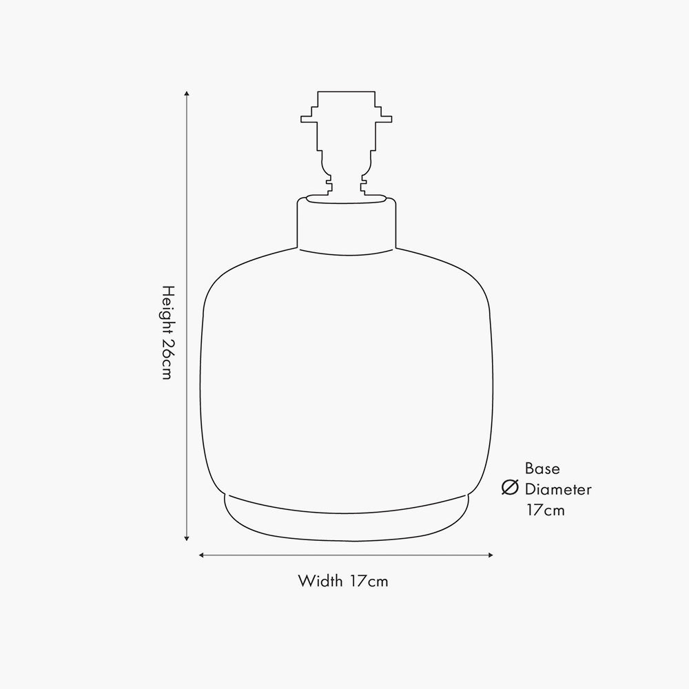 Vulcan Textured Volcanic Effect Grey Small Stoneware Table Lamp - Base Only